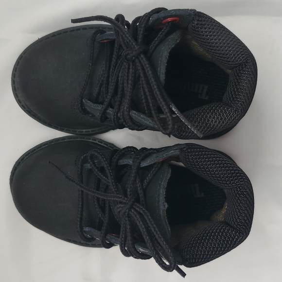 Toddler Timberland Waterproof Leather Boots Black - Picture 6 of 7